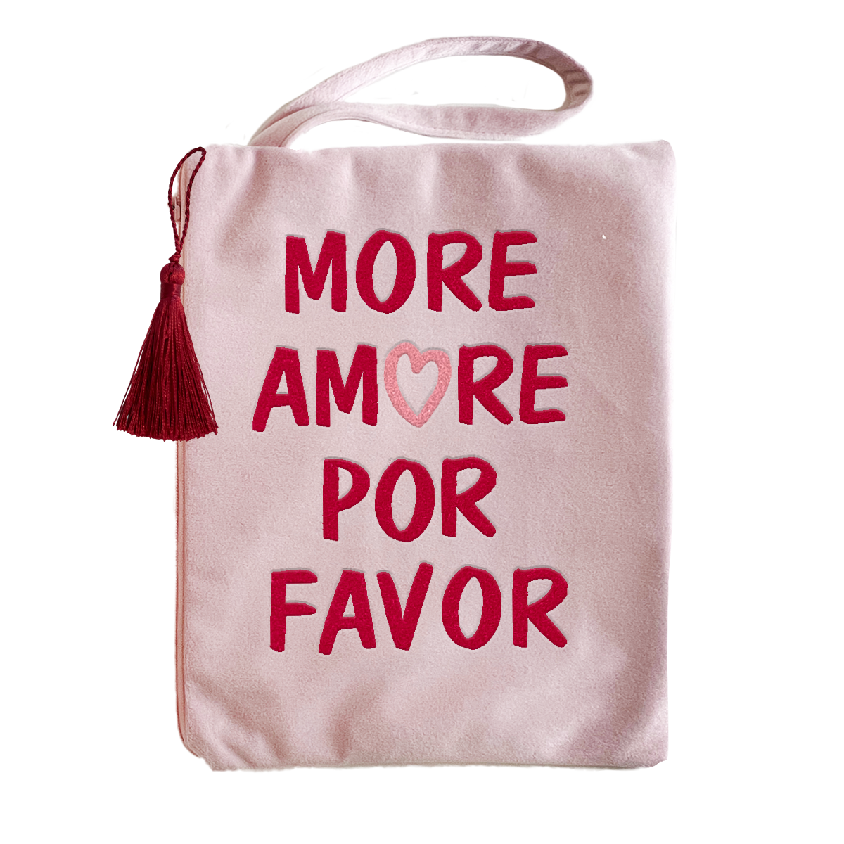 Bolsa cosmética que incluye "más amore por favor"