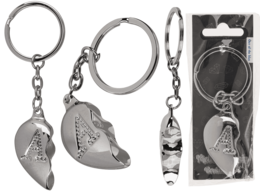 Metal Keychain, Broken Heart,
