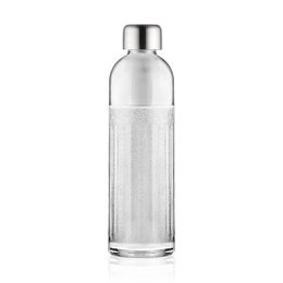 Glass bottle for bubliq glass carbonator