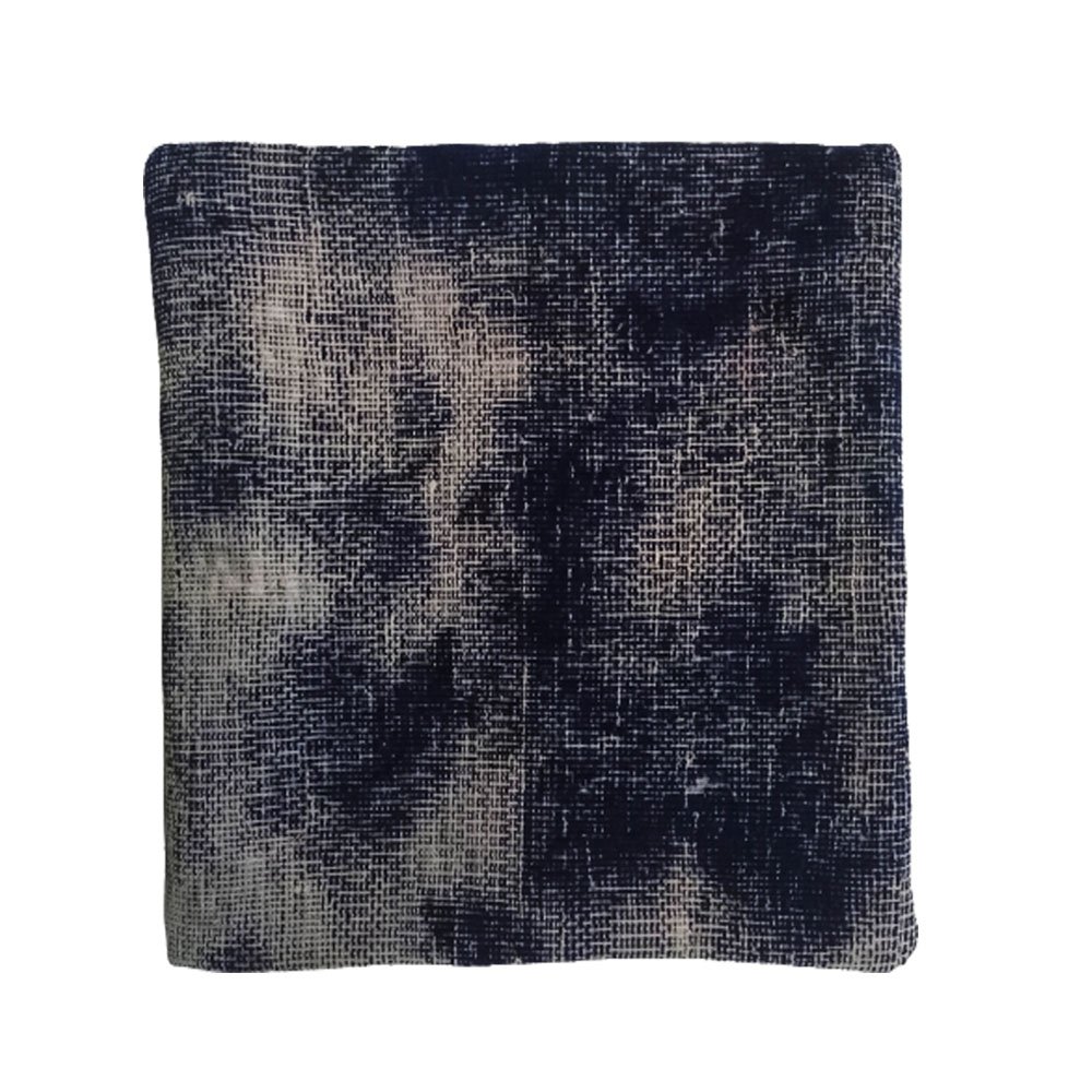 Funda de Cojín Kilim Anguila Negra Tejida a Mano