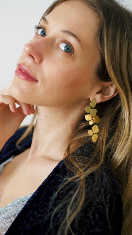 Ivy - Leaf Dangle Earrings