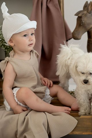 FREYA BEIGE kindertuniek