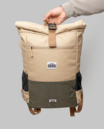 Sac à dos imperméable en chanvre Polar Explorer - Beige