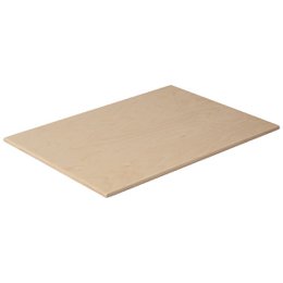  Natural wooden storage basket lid made of plywood.
