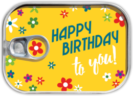 Dosenpost "Happy Birthday to you!"
