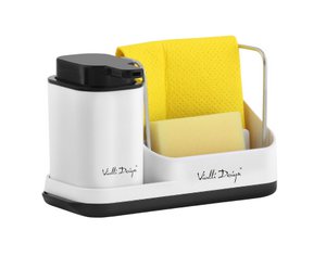 Kitchen organizer with a liquid dispenser white LIVIO DUO 8302