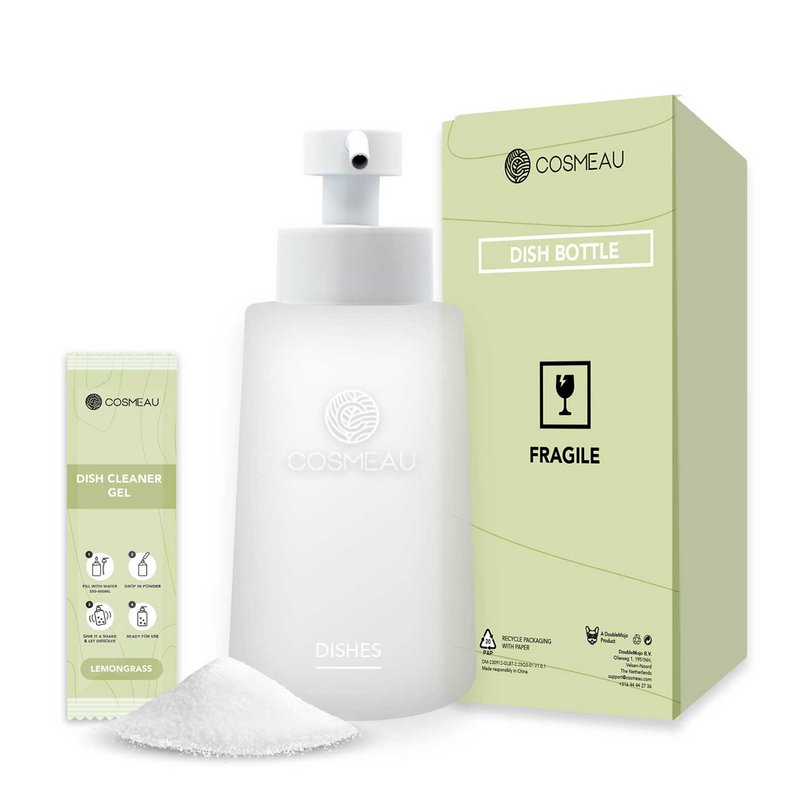 Cosmeau Dish Soap Dispenser Frosted Glass
