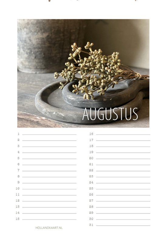 Fødselsdagskalender nr. 5 landdistrikter/ædru