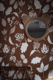 Rattan mirror bear