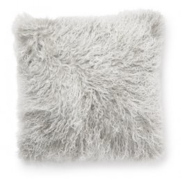 Funda de cojín Shansi piel de oveja_Gris claro Snowtop