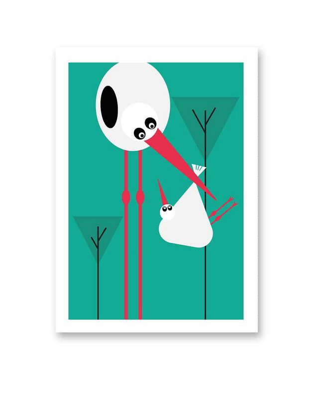 ROCK THE BABY | FSC® postcards | Dutch Design