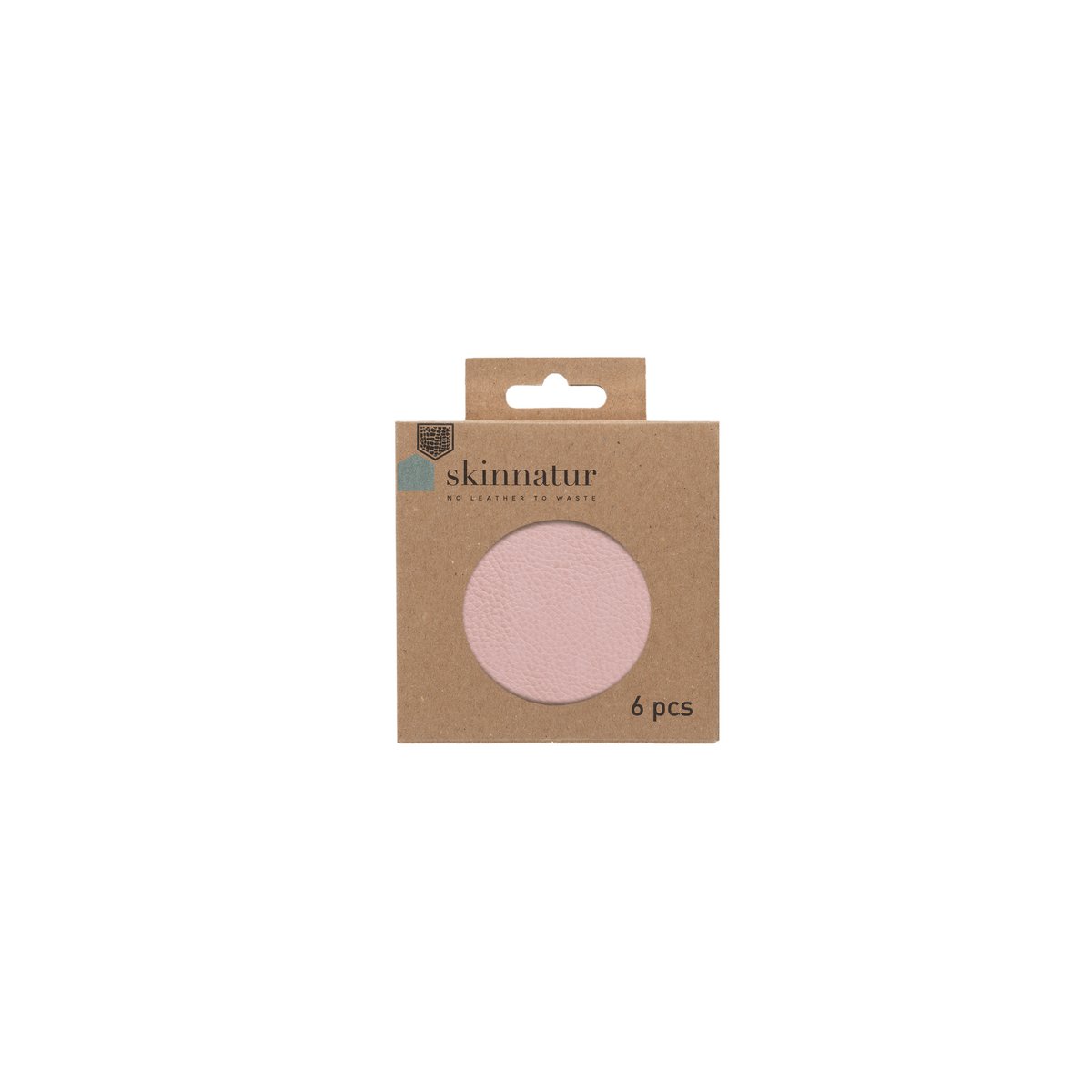 Sottobicchiere Skinnatur | pelle riciclata | Circa 10 cm | set da 6