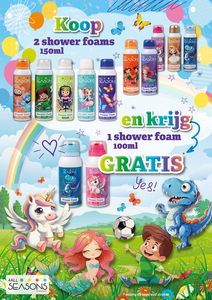 Zomeractie 2026 - 30 Shower foams 150ml + 15 shower foams 100ml GRATIS