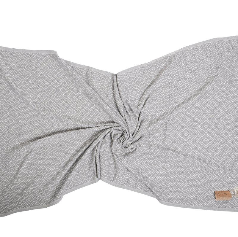 toalla hammam | Toalla para sauna | Toalla de playa | Perú | Gris | 180x100cm