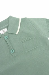 Conjunto bebé niño punto, polo y shorts