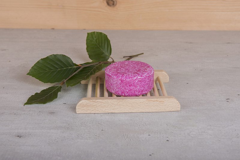 Shampoo Bar - Soap Holder made of light Wood