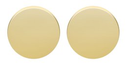 "Circ", oorknopjes, roestvrij staal, rond, goudkleurig