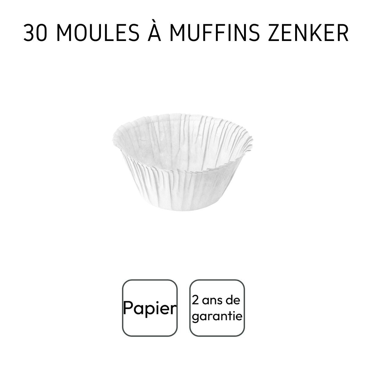 Zestaw 30 papierowych foremek na muffinki 5 cm Zenker Smart Pastry