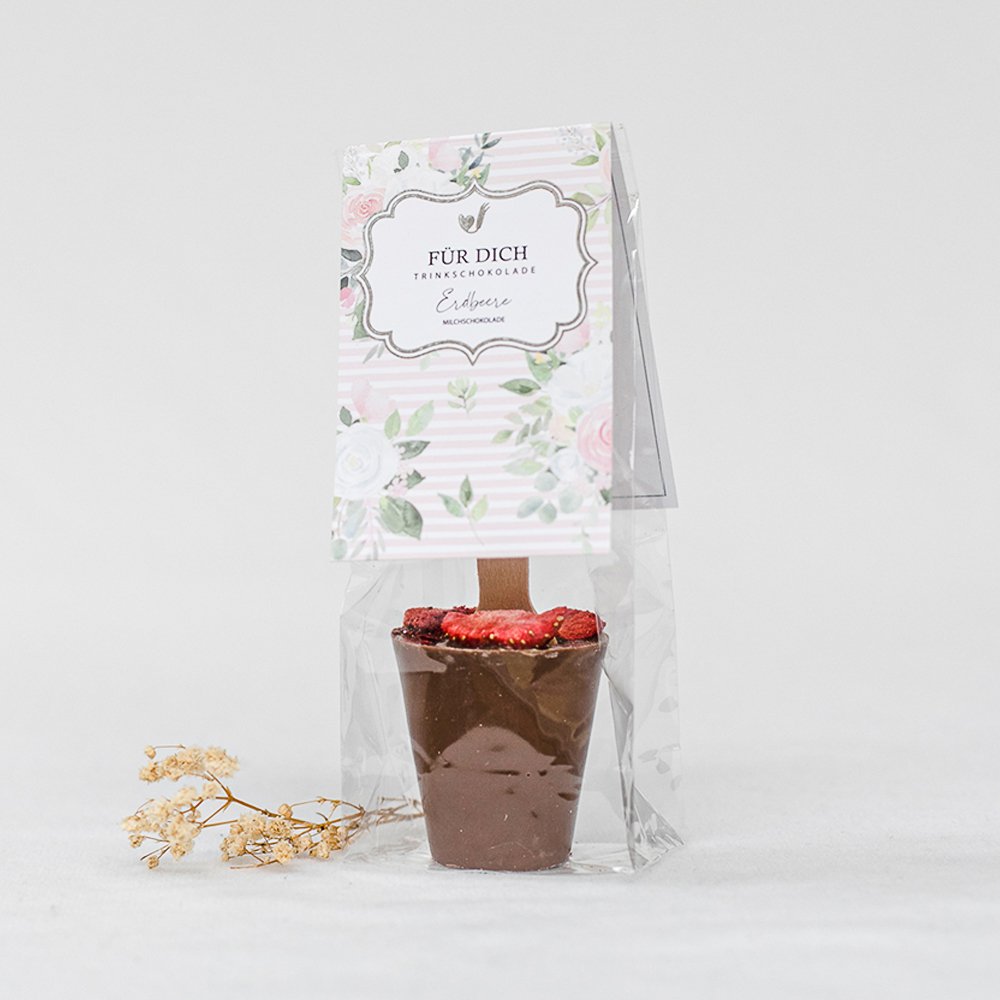 Drinking chocolate strawberry “For you”