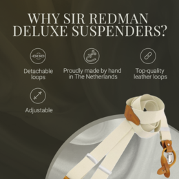 Sir Redman Suspenders Y-Model - Cream