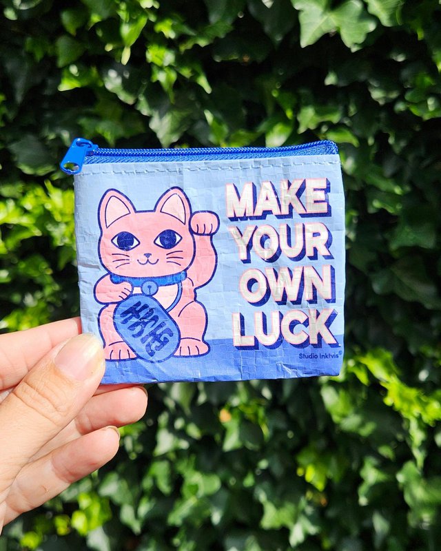 Mini tegnebog Maneki Neko Lav din egen held fra genanvendt plastik