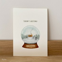Christmas card - Snowglobe