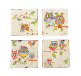 home deco old dutch coast owls colourful