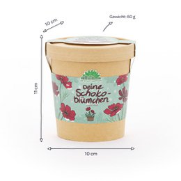 Schokoblumen aus dem Becher