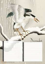 Calendrier d'anniversaire Estampes d'oiseaux du maître japonais Koson