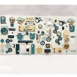 Conseil animé mural - Panneau d'activité en bois Montessori