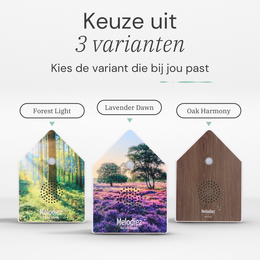 Melodiez Deluxe - Coffret Incl. Piles et 5 sons naturels d'oiseaux, d'océan, de grillon et de jungle - Bird Sound House avec capteur