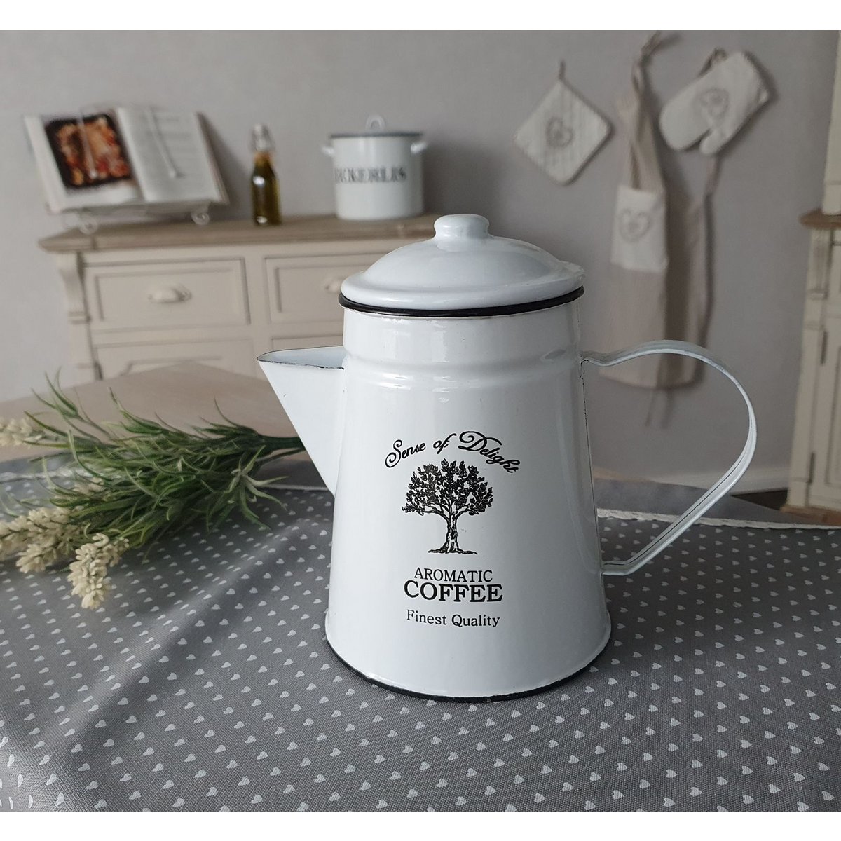 Emaille koffiepot