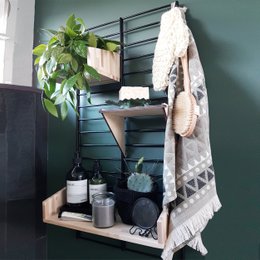Fency Paket Badezimmer Gepresste Palette Schwarz