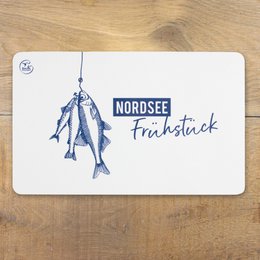 Frühstücksbrettchen Melamin Fische „Nordsee-Frühstück“