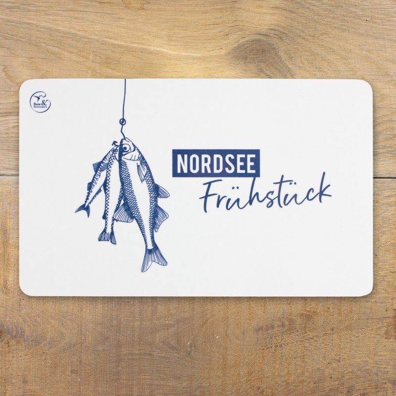 Planche à petit-déjeuner poisson en mélamine « Petit-déjeuner de la mer du Nord »
