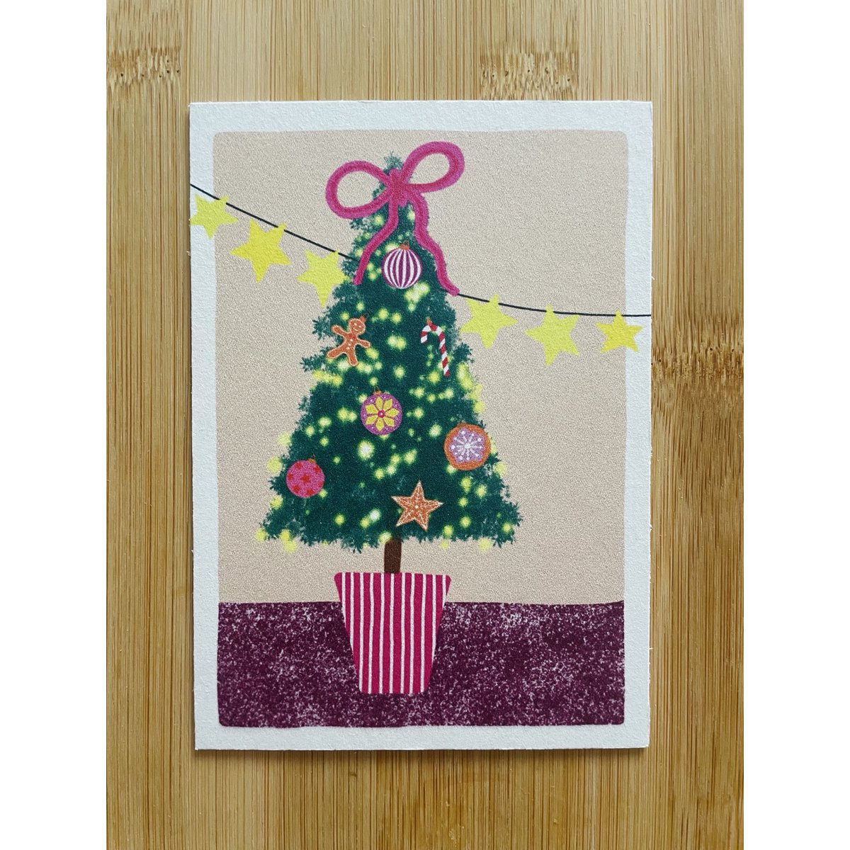Weihnachtsbaumkartonkarte