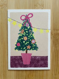Weihnachtsbaumkartonkarte