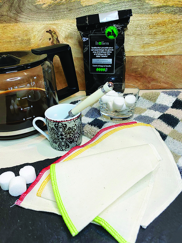 Linen Coffee Filter Par 3