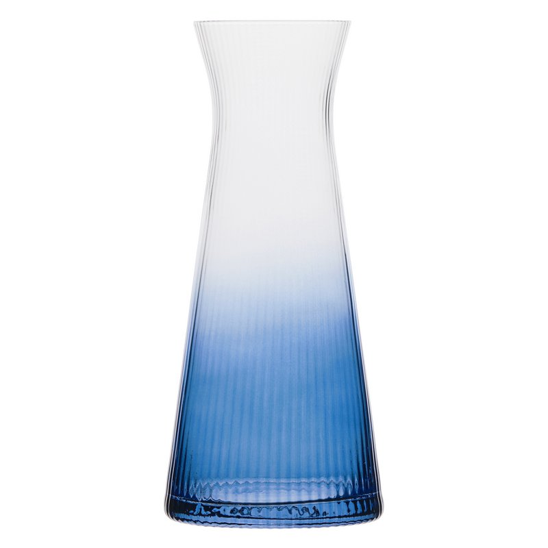 Empire Blue Glass Water Carafe - Water Pitcher