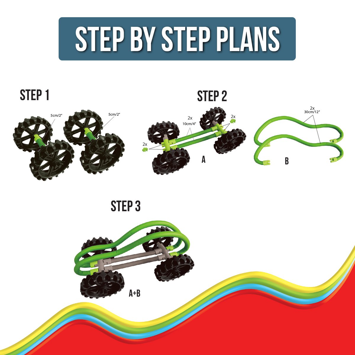 Spaghetteez - Bendy Buggy 34pcs