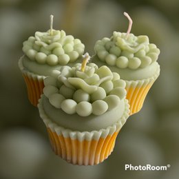 Floral Cupcake - Kleur en geur naar keuze!
