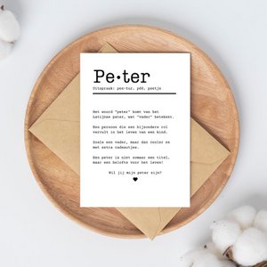 A6 ANSICHTKAART • PETER