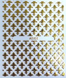 Gold pattern stickers