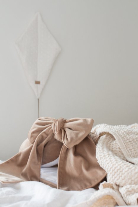velvet babynest with bow (7 colors)
