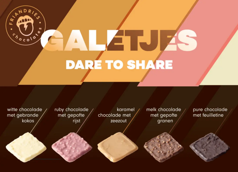 Chocoladegalets - Wit/Kokosnoot