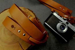 Leather camera strap