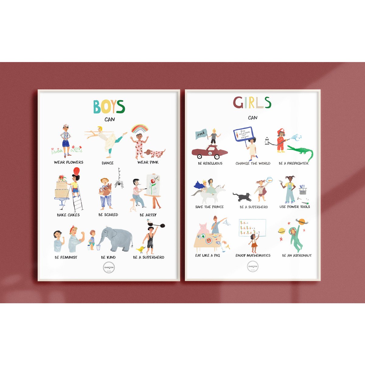 Poster „Girls can“ im A3-Format