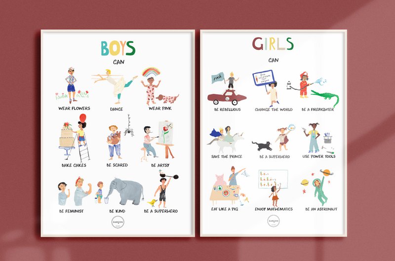 Poster ‘Girls can’ A3 size