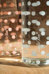 Botella cristal lunares azules 550 ml libre de BPA Isabelle Rose