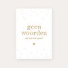 Kaart Geen Woorden | Goudfolie